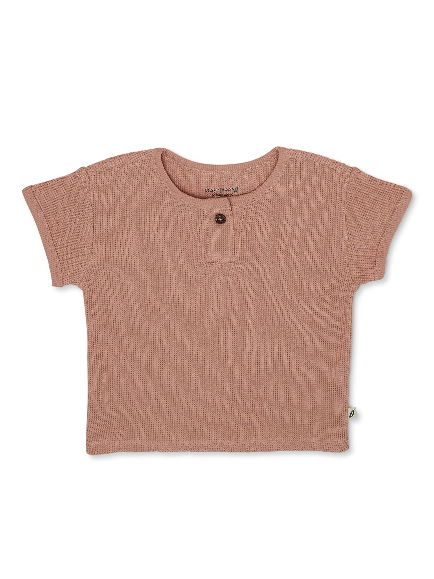 easy-peasy Toddler Girl Short Sleeve Waffle T-Shirt, Sizes 18M-5T | Walmart (US)