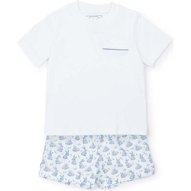 Hudson Boys' Short Set, Bunny Hop Blue | Maisonette