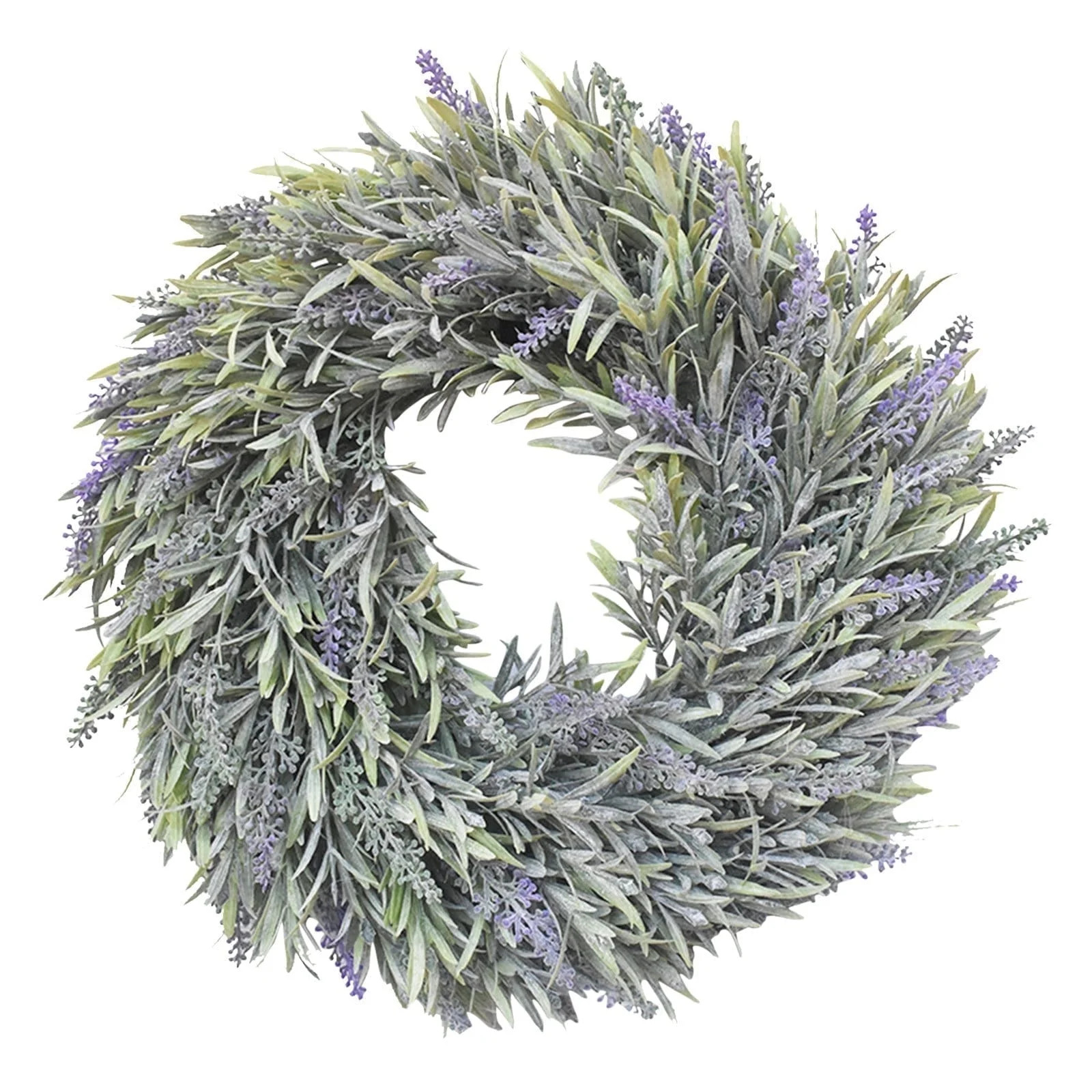 Lavender Wreath for Front Door, 13.77" Artificial Farmhouse Wreaths for Wall Window Party Wedding... | Walmart (US)