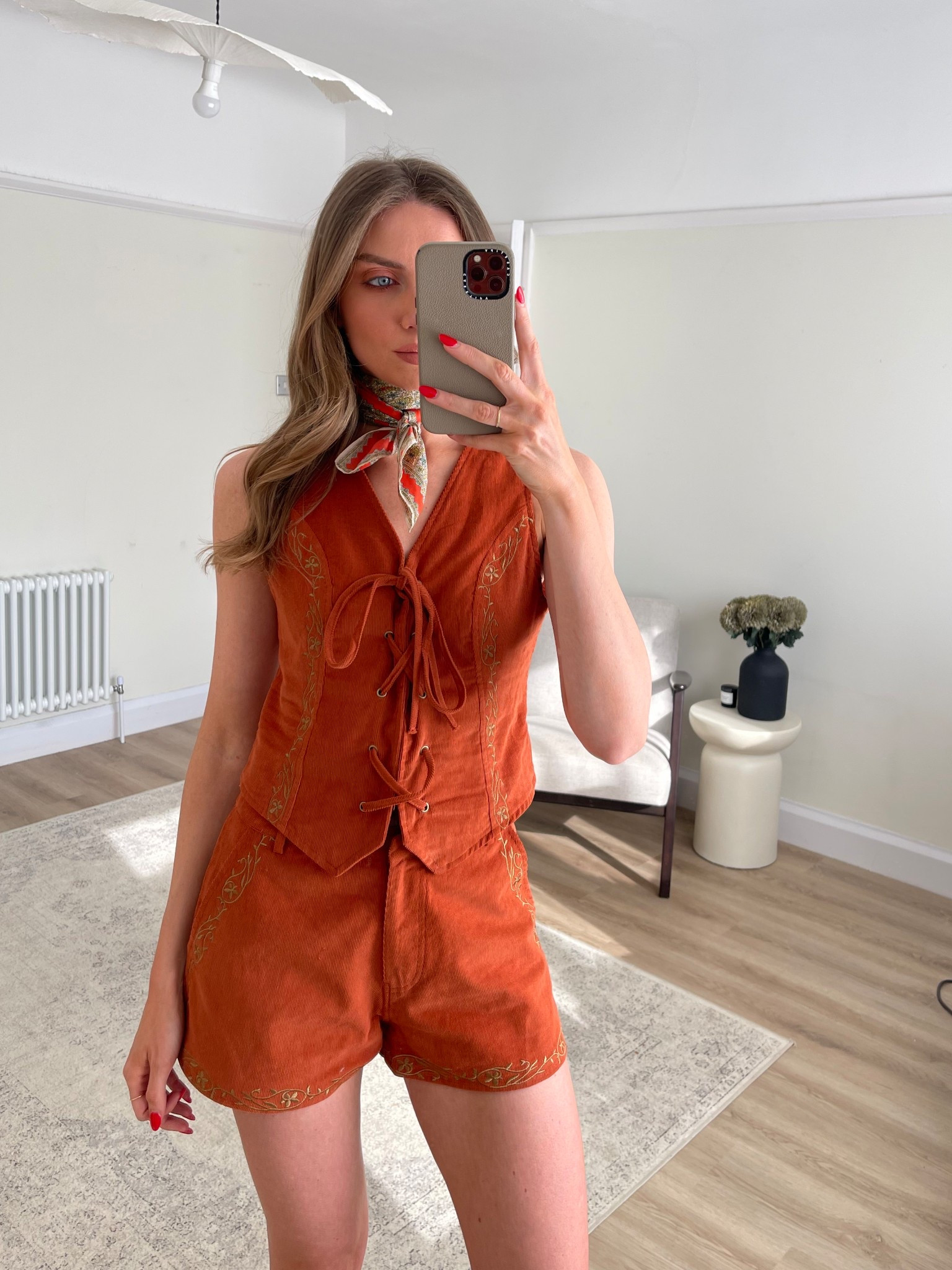 Wearing a size 8 in both the waistcoat and shorts (I think they run quite big) so I would size down 

#LTKsummer #LTKfestival #LTKuk