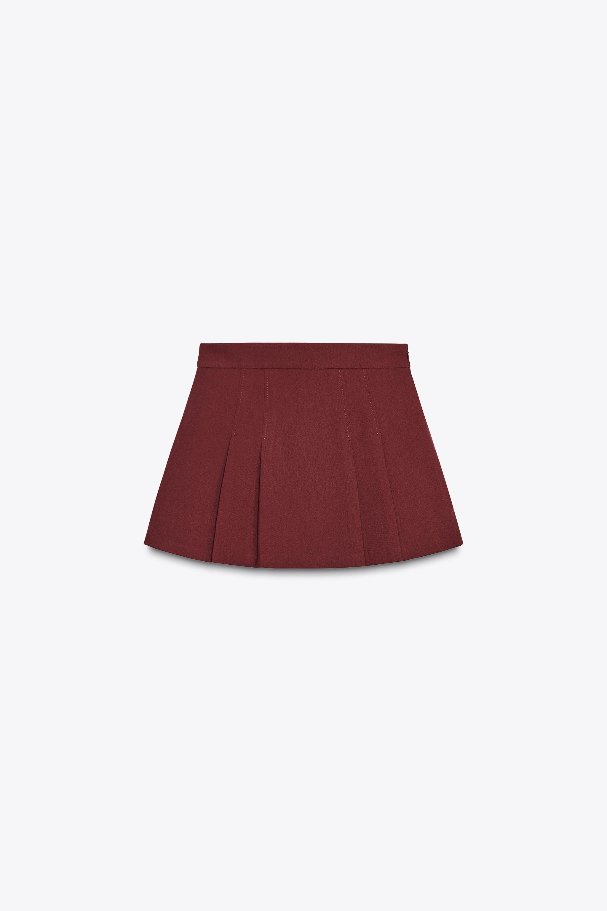 CULOTTES WITH PLEATED DETAIL | Zara UK