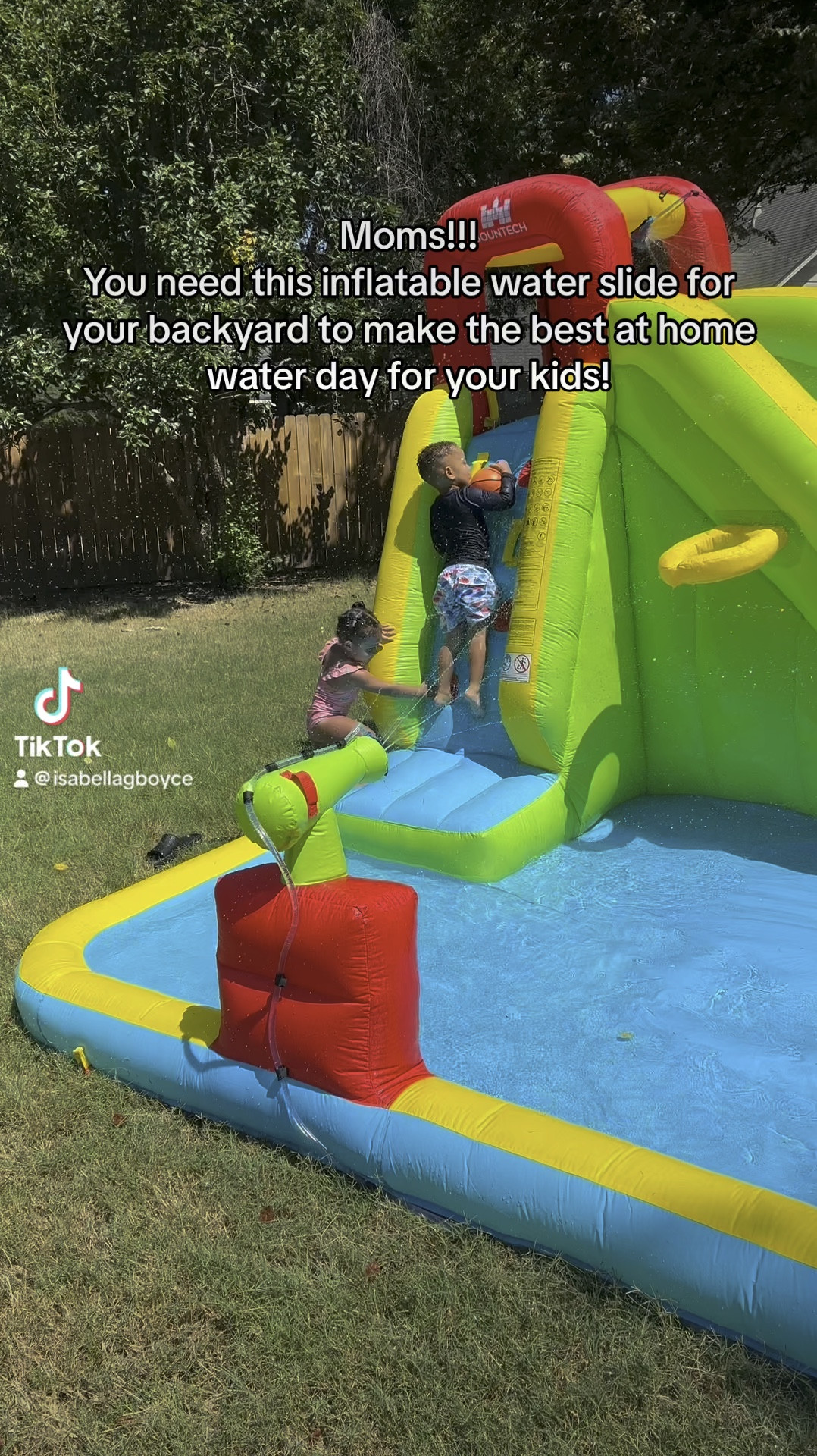 The best inflatable water slide/park for under $300!! 

#LTKSwim #LTKFamily #LTKSeasonal