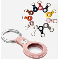 U.s. Seller Leather Airtag Case, Cover, Keychain, Holder, Air Tag Faux Key Chain Casing | Etsy (US)