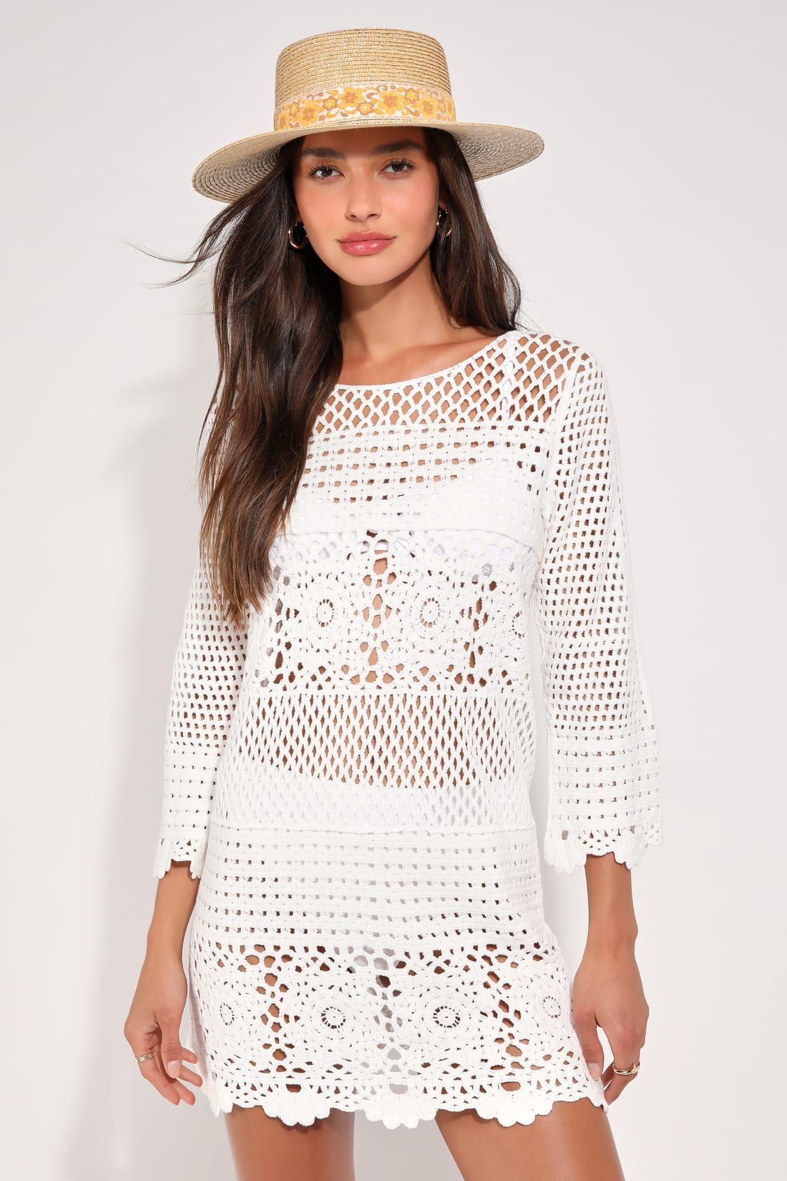 Willow Off White Crochet Swim Cover-Up | Lulus