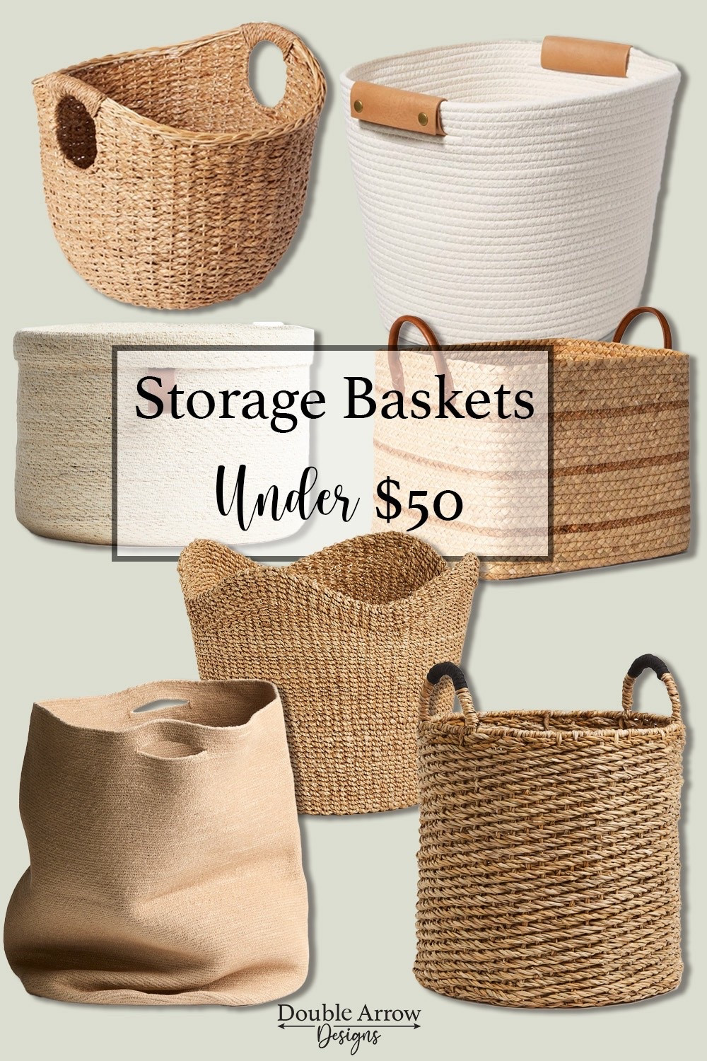 Cluttered space but on a budget? These storage baskets under $50 are perfect for small space organization, entryways, and living room styling without sacrificing design. Save this for easy home organization ideas.

#LTKSeasonal #LTKHome