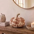 My Texas House Fall Forest Toile Pumpkin Decorative Pillow, Rust and Cream, 6" | Walmart (US)