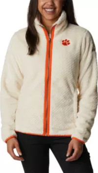 Columbia Women's Clemson Tigers White Fire Side Sherpa Full-Zip Jacket | DICK'S Sporting Goods