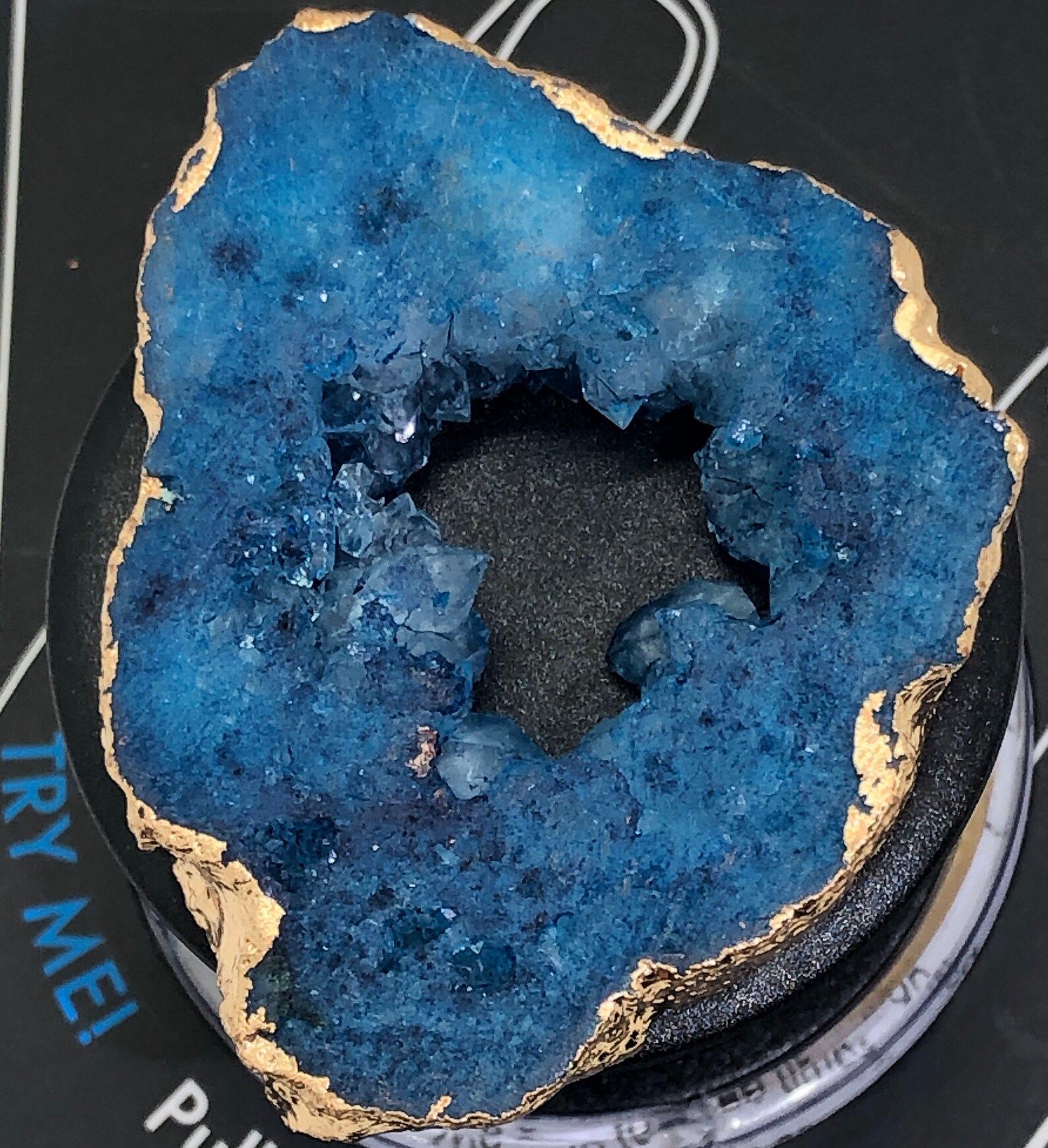 Gorgeous Blue Crystal Druzy Quartz Popsocket!! (Phone  Grip) | Etsy (US)