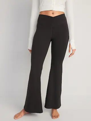 Extra High-Waisted PowerChill Crossover Super-Flare Pants for Women | Old Navy (US)