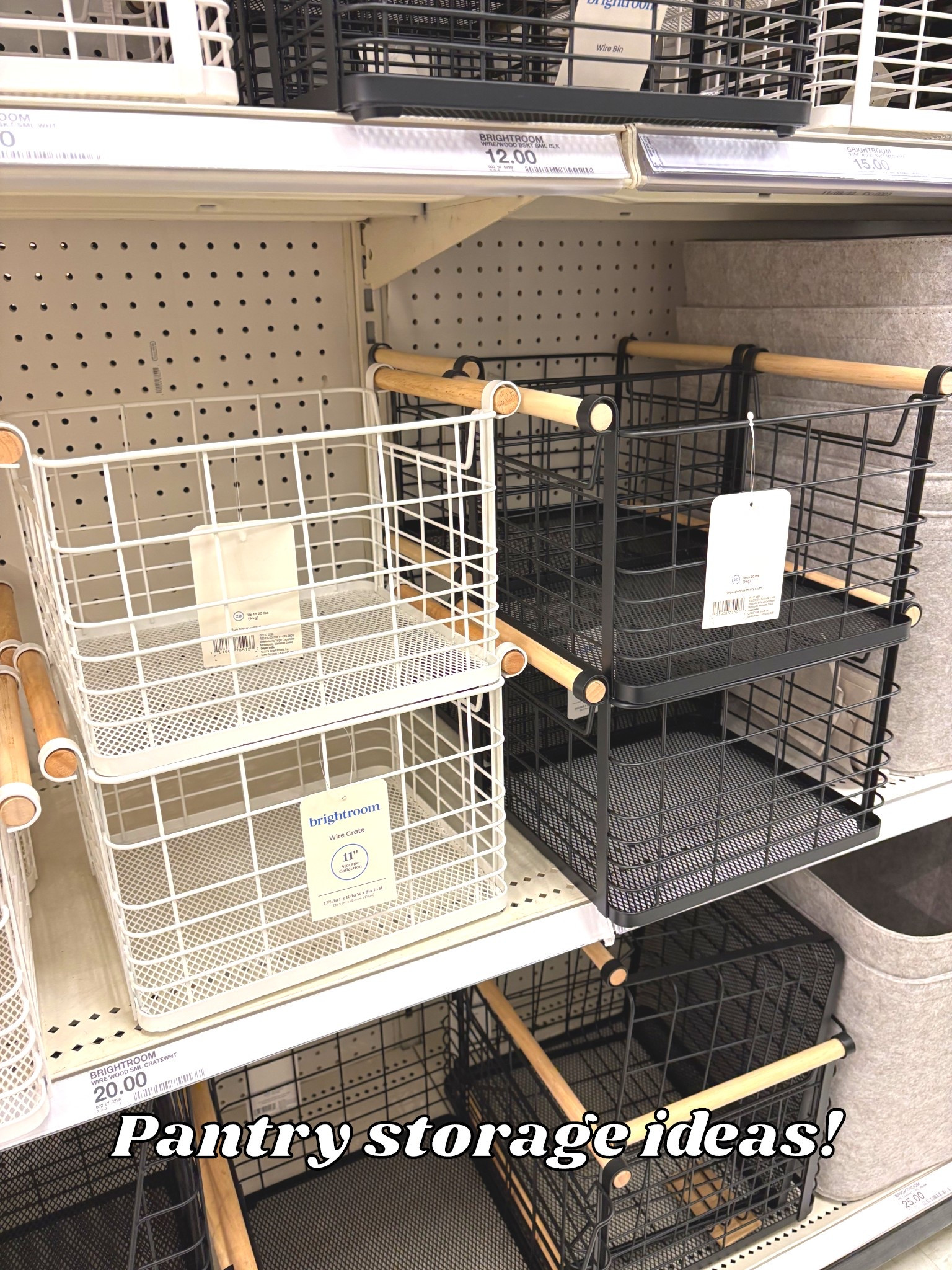 Target Brightroom Wire Milk Crate Basket #brightroom #targethome #milkcrate #pantryorganization 

#LTKmomlife #LTKHome #LTKfoodie