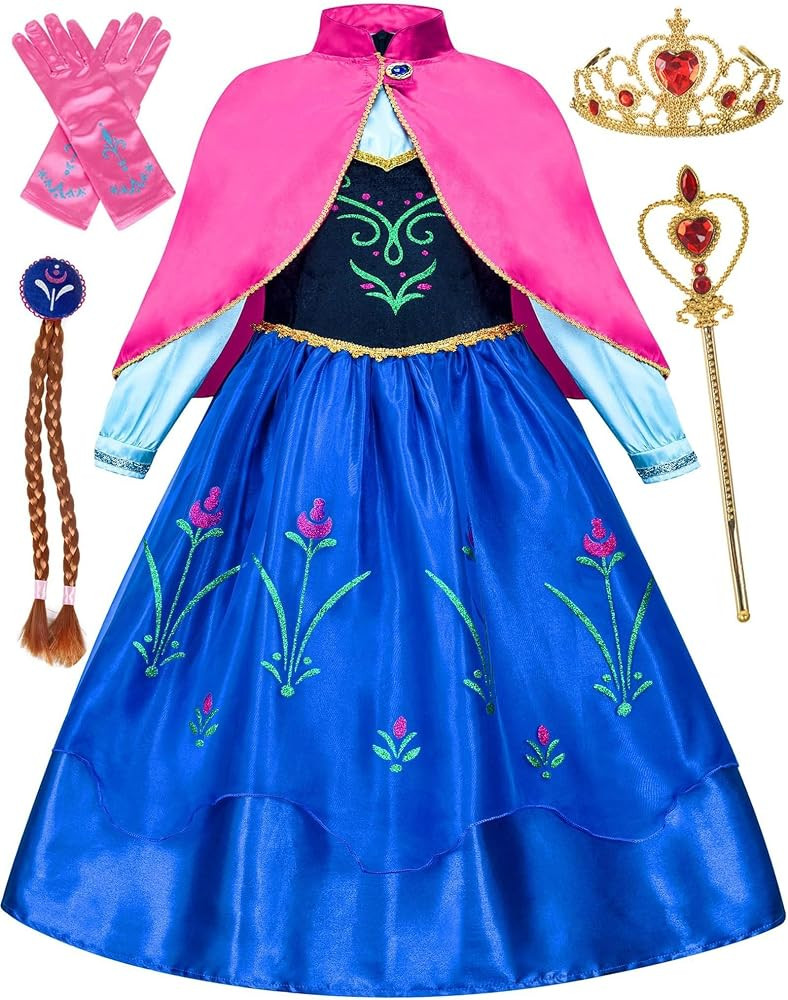 Avady Princess Dress for Girls Princess Costumes Kids Cosplay Dress Up | Amazon (US)