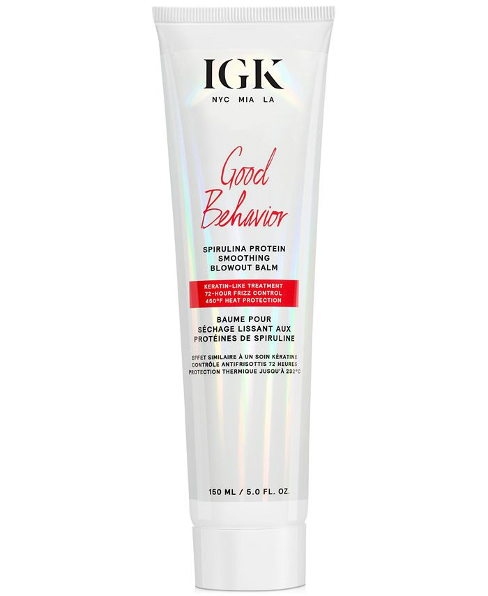 IGK Hair Good Behavior Spirulina Protein Smoothing Blowout Balm & Reviews - All Hair Care - Beaut... | Macys (US)