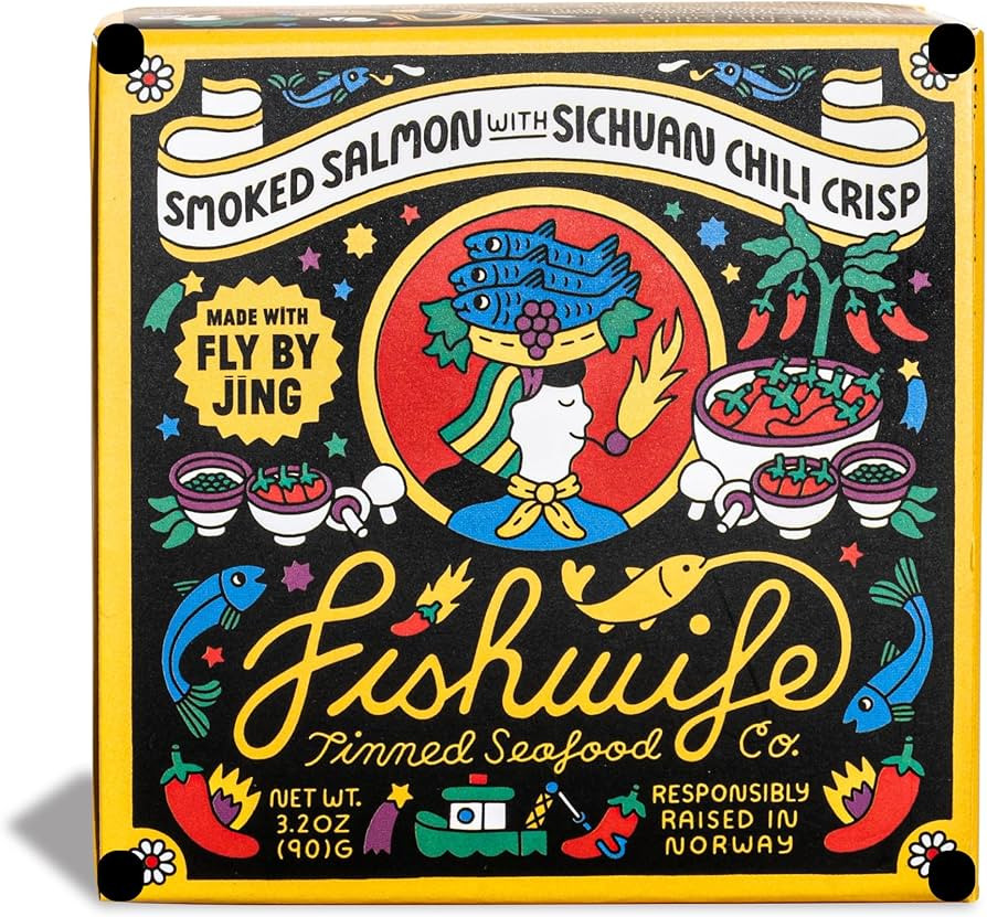 Fishwife Smoked Salmon with Fly by Jing Sichuan Chili Crisp 1-Pack (3.2 Ounce) - MSC-Certified Su... | Amazon (US)