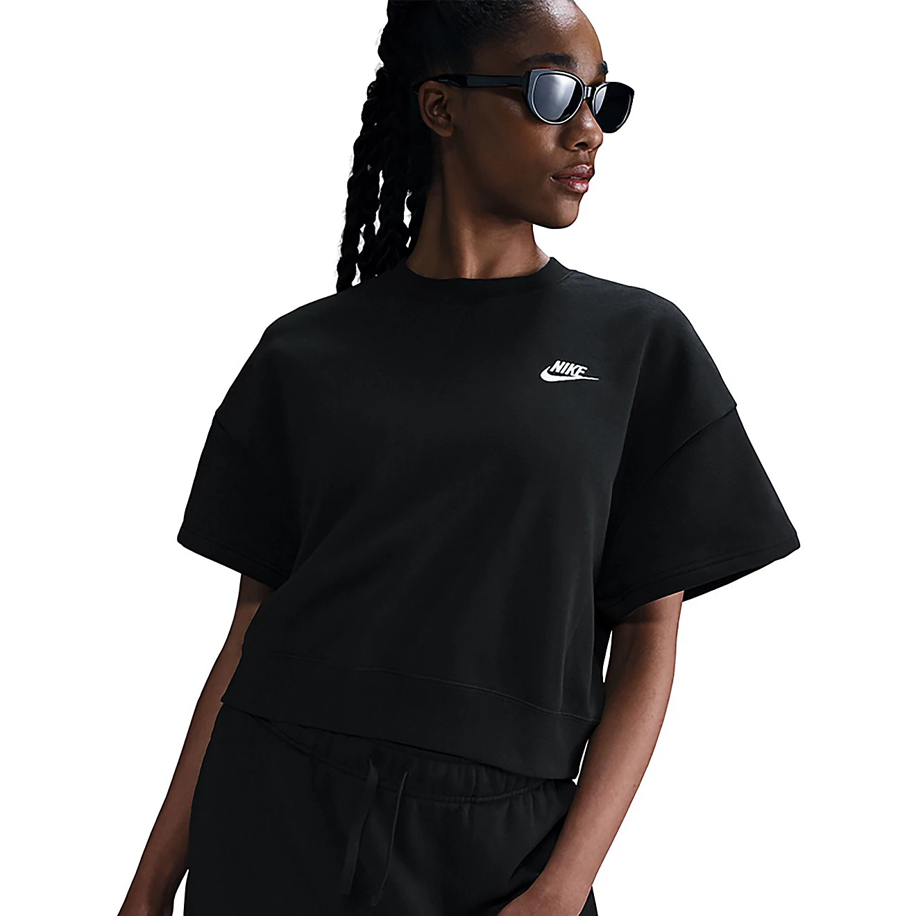 Nike Women's Sportswear Club Fleece Loose Short Sleeve Shirt | Academy Sports + Outdoors
