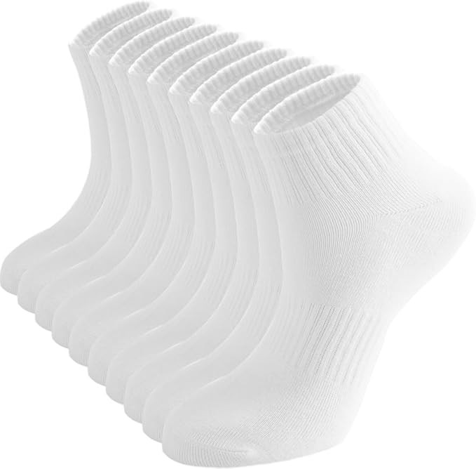 Irisbear Ankle Socks for Women, Cotton Gym Socks Thin Running Socks 5 Pairs | Amazon (US)