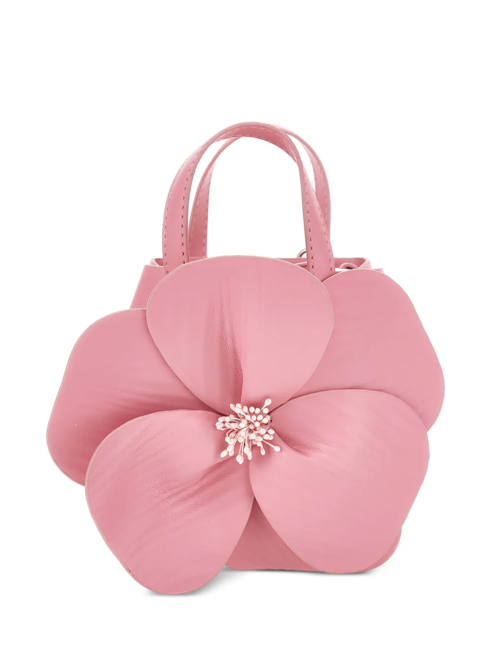 flower appliqué top handle bag | Farfetch Global