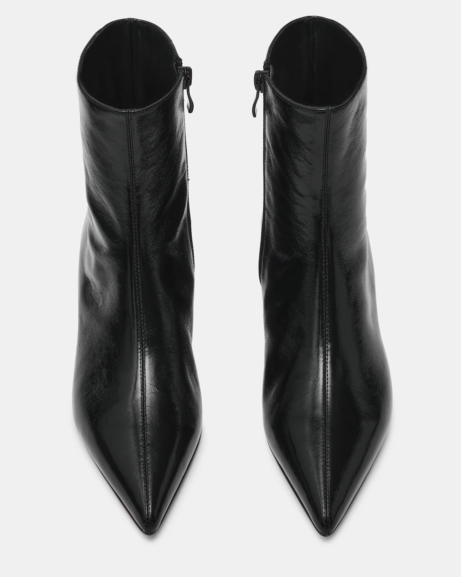 KARLSON Black Leather Pointed-Toe Women's Ankle Boot | Steve Madden (US)