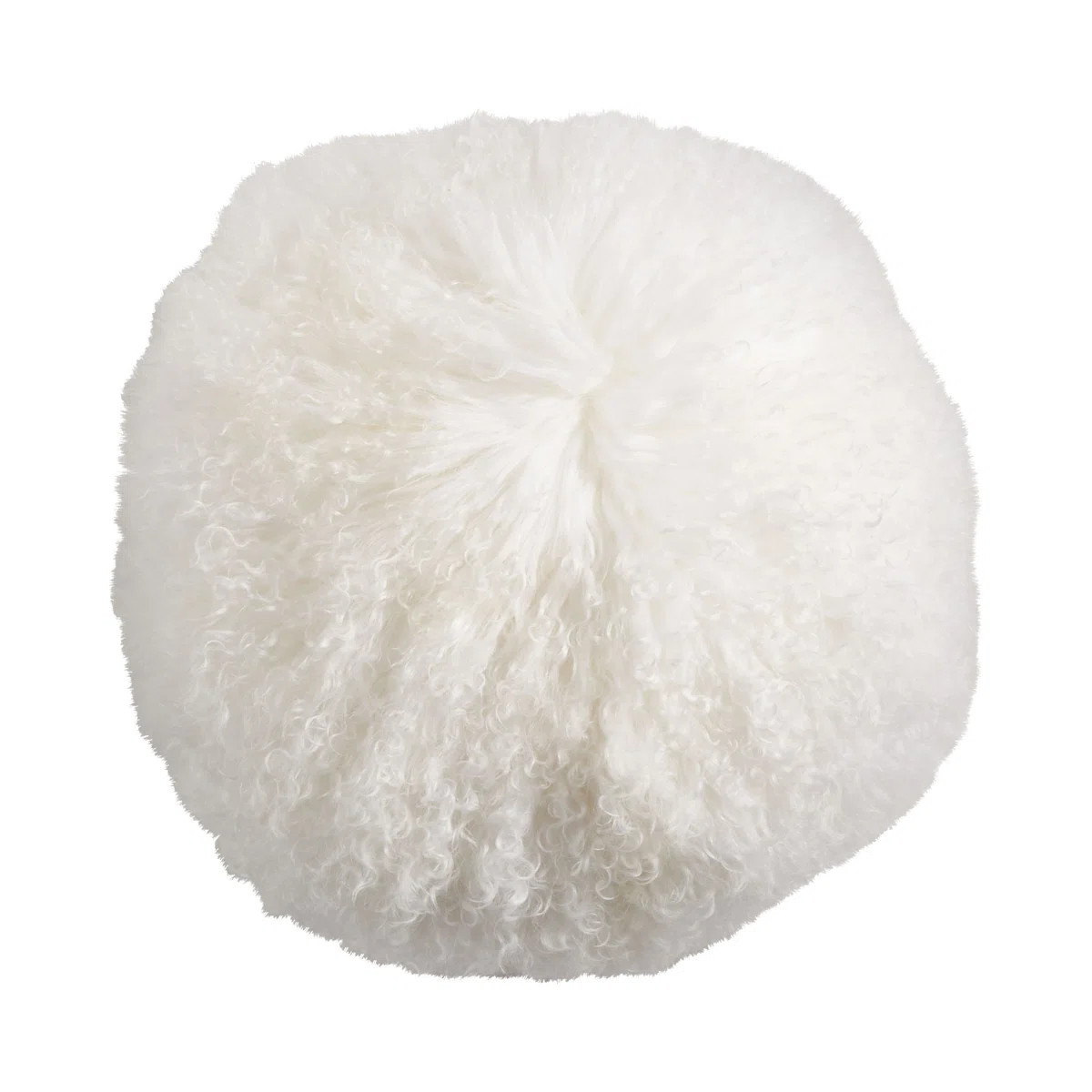Mongolian Lamb Fur Wool Throw Pillow With Poly Filling | Wayfair North America