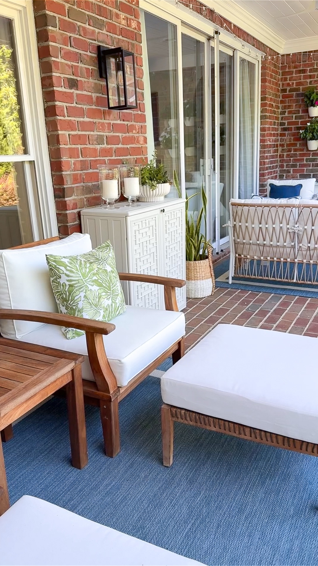 Come take a little tour of our back porch! 🥰Right now you can get such a great deal on a ton of our porch furniture and decor during @Wayfair’s July 4th Clearance (through 7/7) with up to 70% off + free & easy shipping over $35 🙌🏻 #Wayfair #WayfairPartner

#LTKFindsUnder100 #LTKSaleAlert #LTKHome