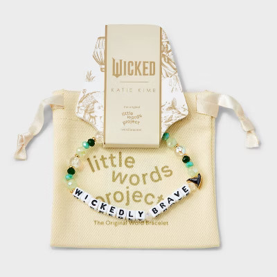 Little Words Project x Wicked "Wickedly Brave" Beaded Bracelet - Black/Green/White | Target