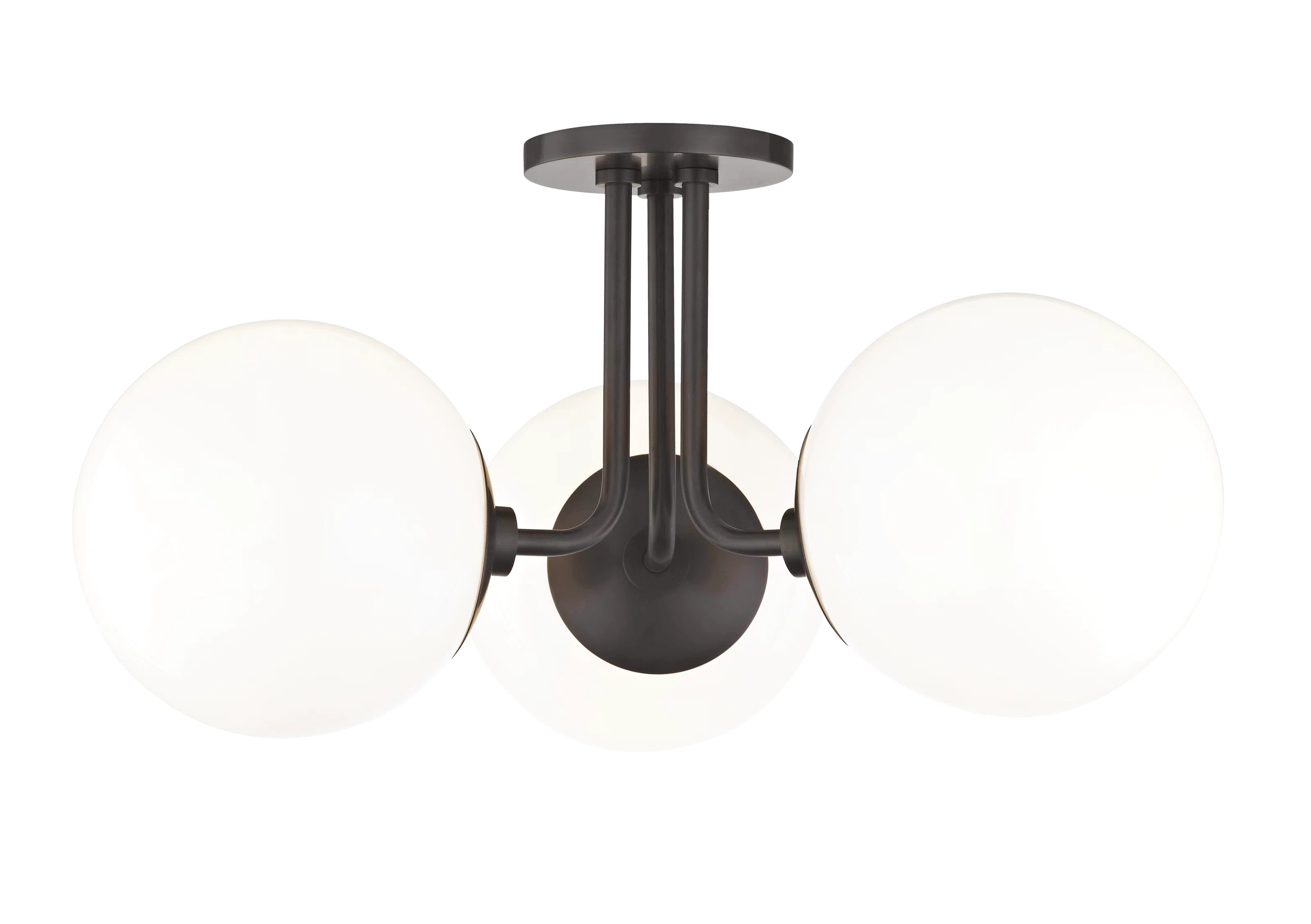 Flush Mount Lighting Berndt 3-Light 18.25" Semi Flush Mount | Wayfair Professional