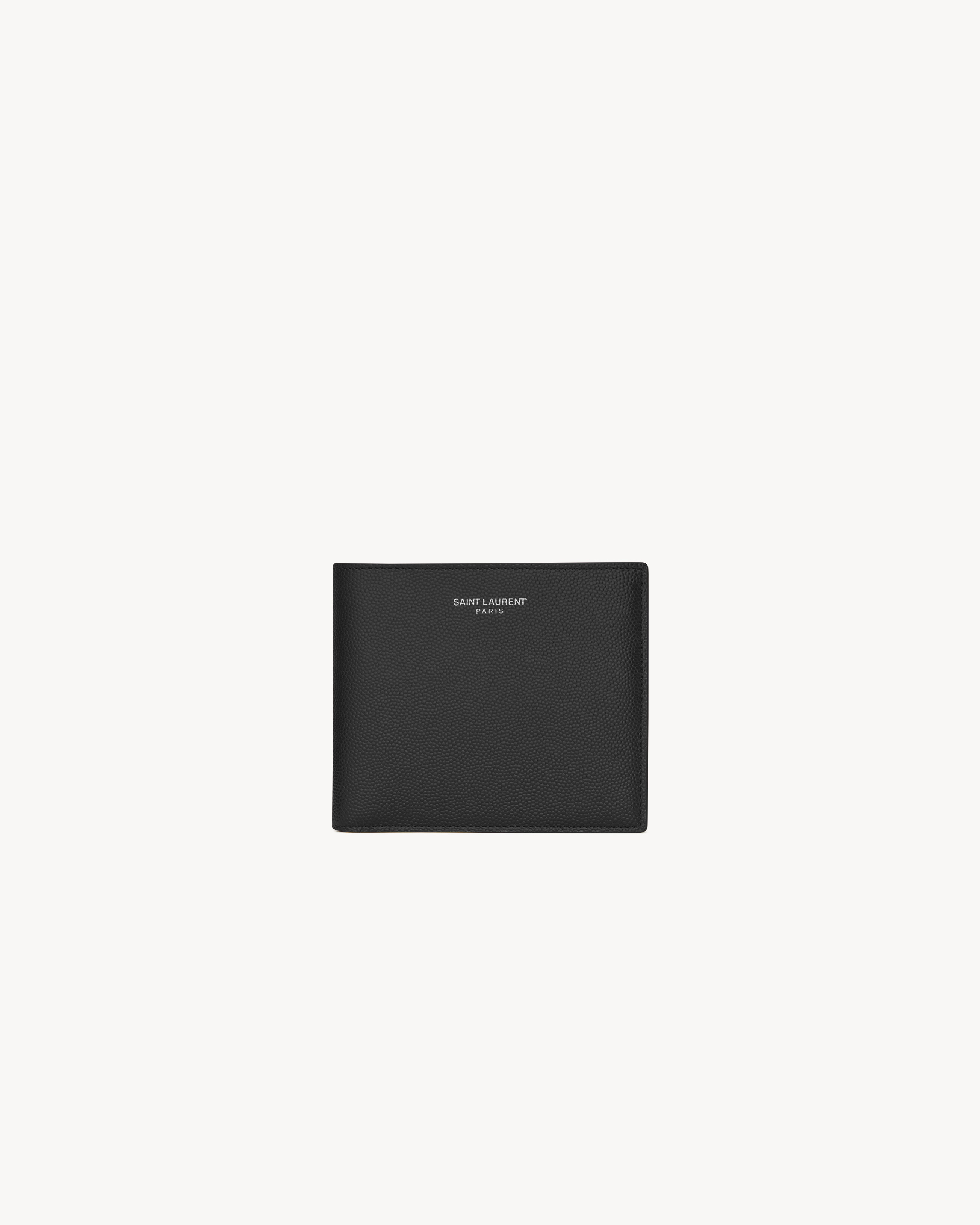 Saint Laurent Saint Laurent Paris East/West Wallet With Coin Purse In Grain De Poudre Leather - Black - Men - One Sizenisex | Saint Laurent Inc. (Global)