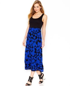 kensie Dot-Print Maxi Dress | Macys (US)