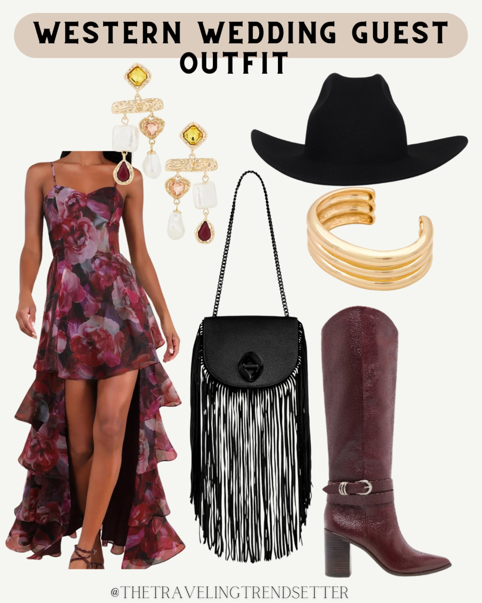 Western wedding guest outfit idea - formal dress - bridesmaid - formal
Holiday party outfit fall and winter wedding guest outfit 

#LTKParties #LTKFindsUnder100 #LTKWedding
