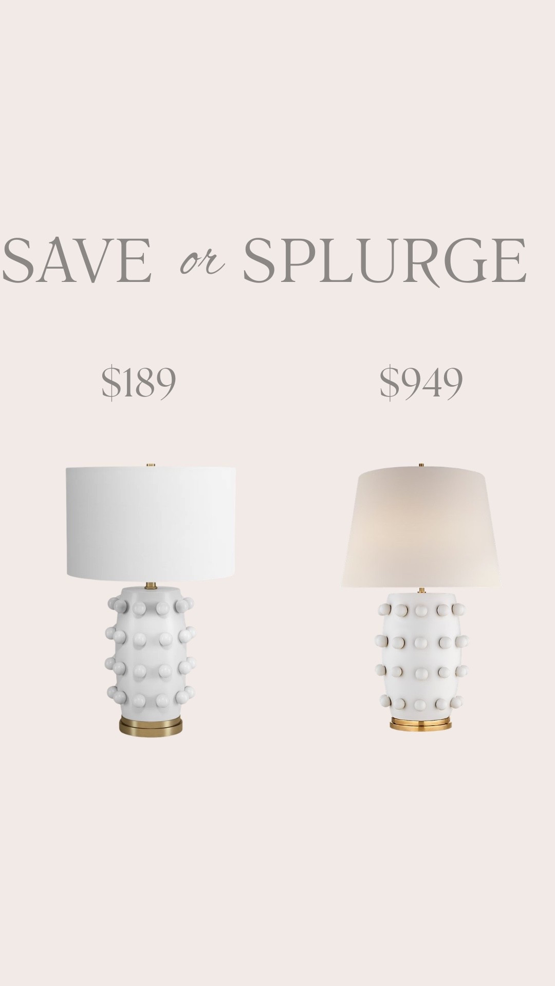 Save vs splurge 

#LTKHome