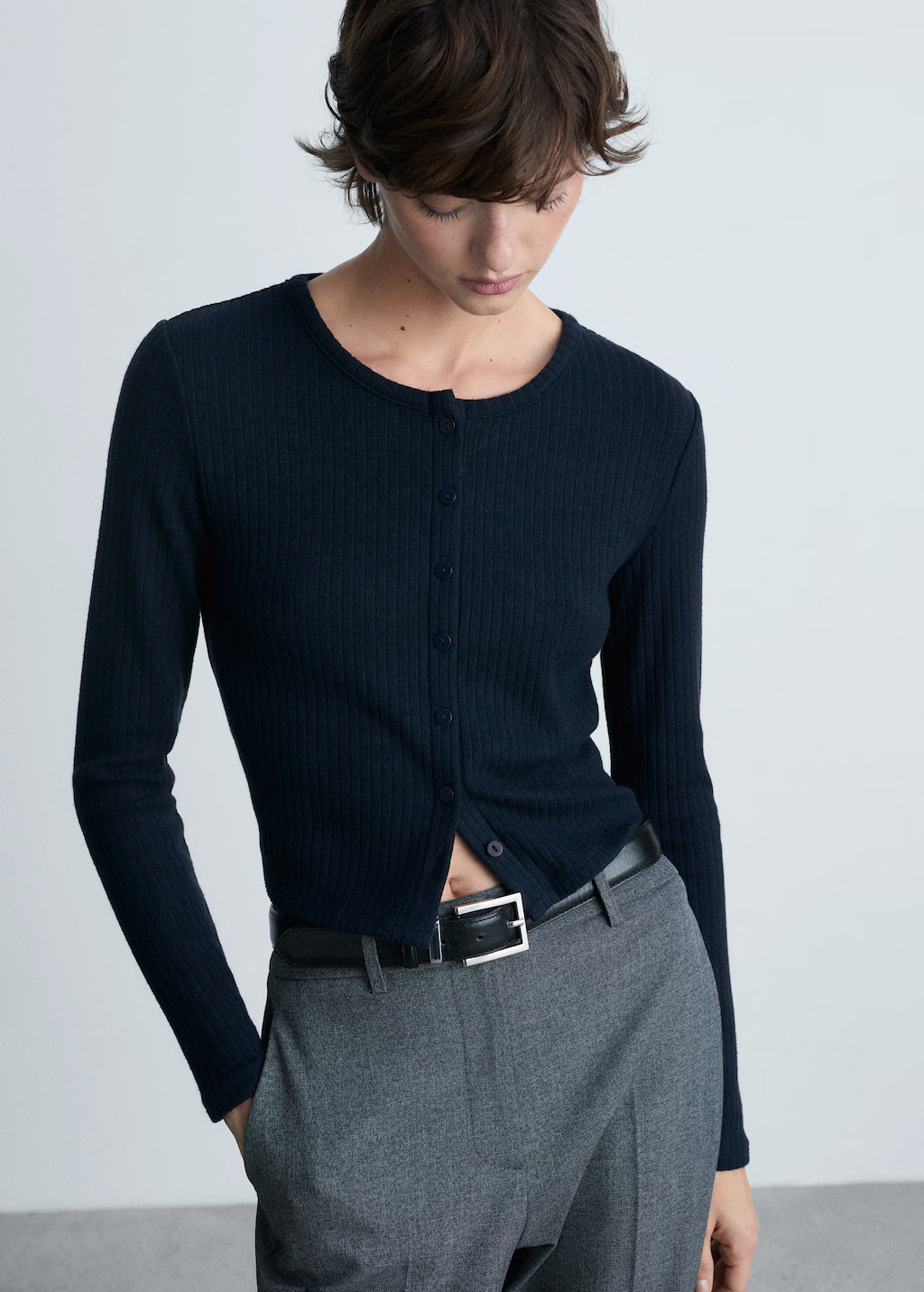 Buttoned ribbed cardigan - Women | MANGO Canada | Mango Canada