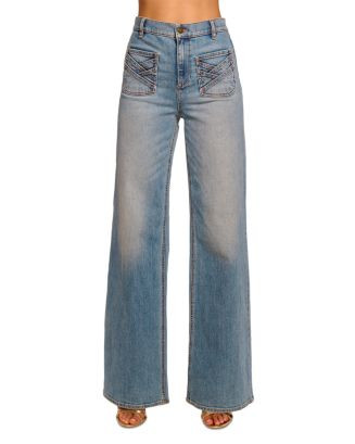 Ramy Brook Heidi High Rise Wide Leg Jeans in Light Wash | Bloomingdale's Women | Bloomingdale's (US)