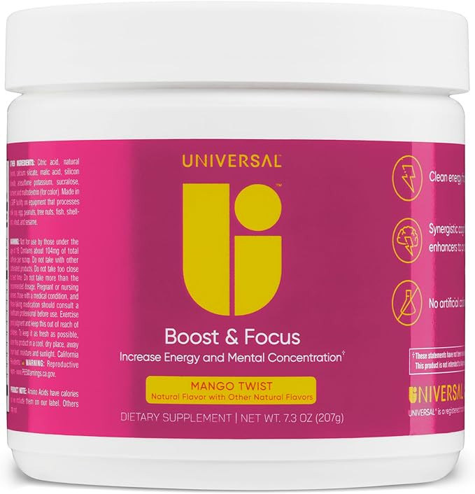 Boost & Focus Powder, Increase Energy and Cognitive Performance, Pre Workout, Custom Dosing, VIT ... | Amazon (US)