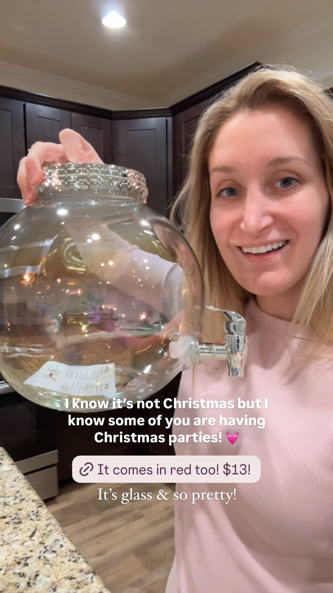 Glass ornament drink dispenser from Walmart! Just under $13! It was a hit for Bunco ❤️

#LTKFindsUnder50 #LTKParties #LTKHoliday