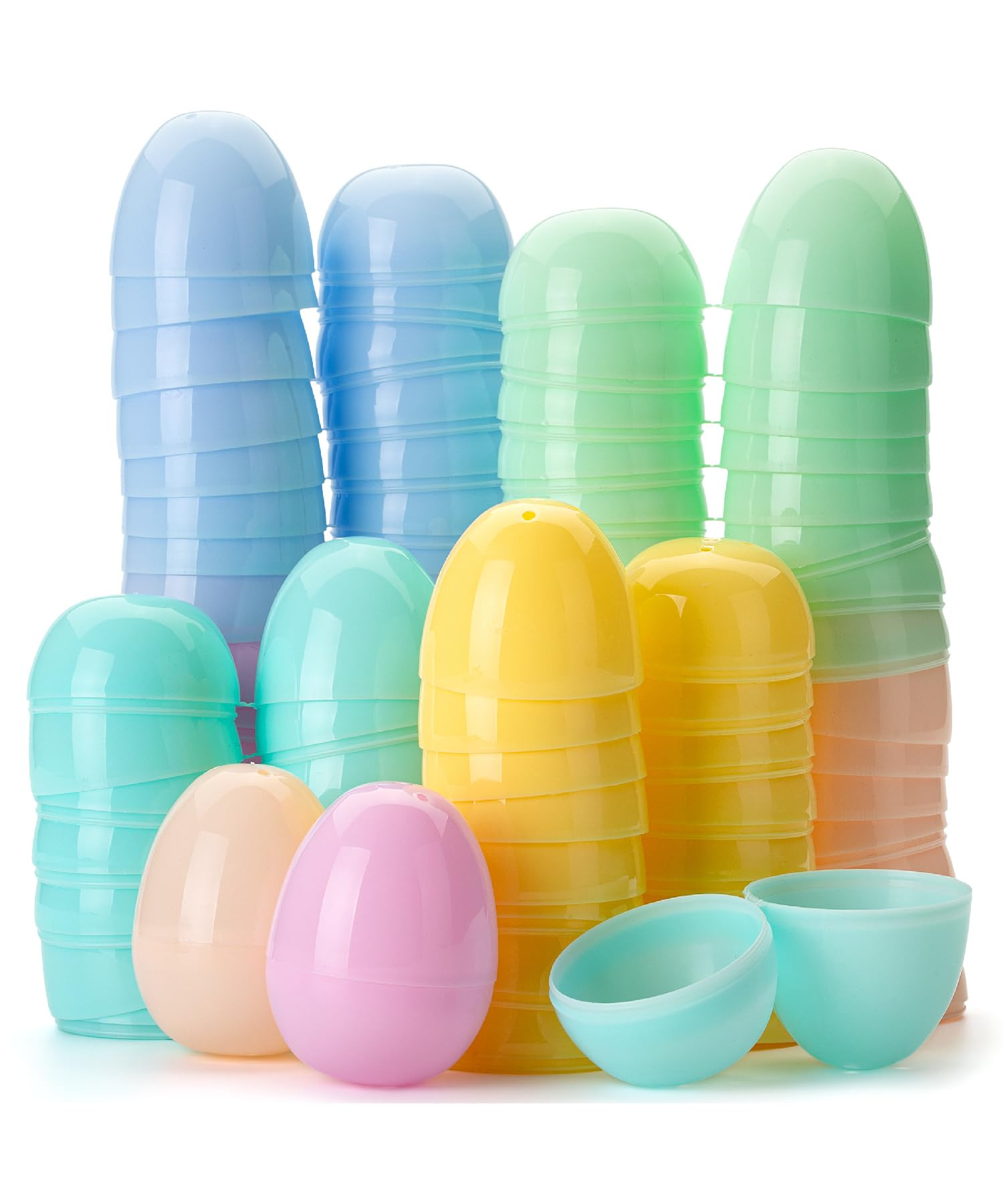 Mr. Pen- Fillable Easter Eggs, 2.3 inch, 48 Pack, Colorful Easter Eggs, Plastic Eggs, Easter Eggs... | Amazon (US)