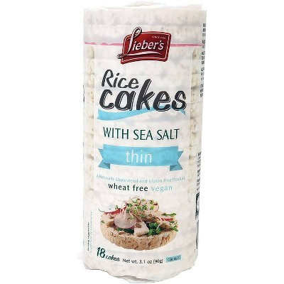 Lieber's Rice Cakes with Sea Salt - 3.1oz | Target