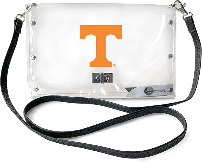 Littlearth Tennessee Volunteers NCAA Clear Envelope Purse with Black Fashion Strap | Amazon (US)