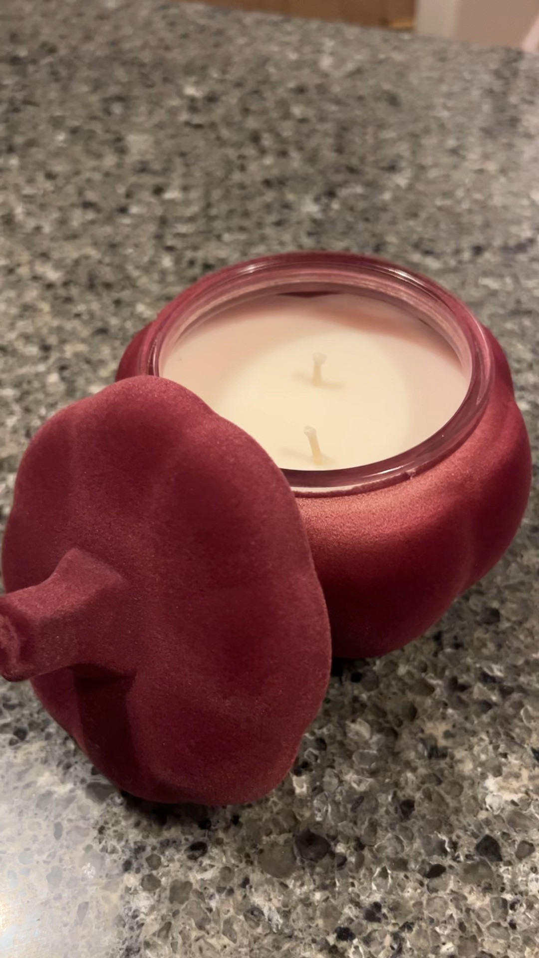 this flocked candle 😍 under $10 and just dreamy. My fave of the season 🫠