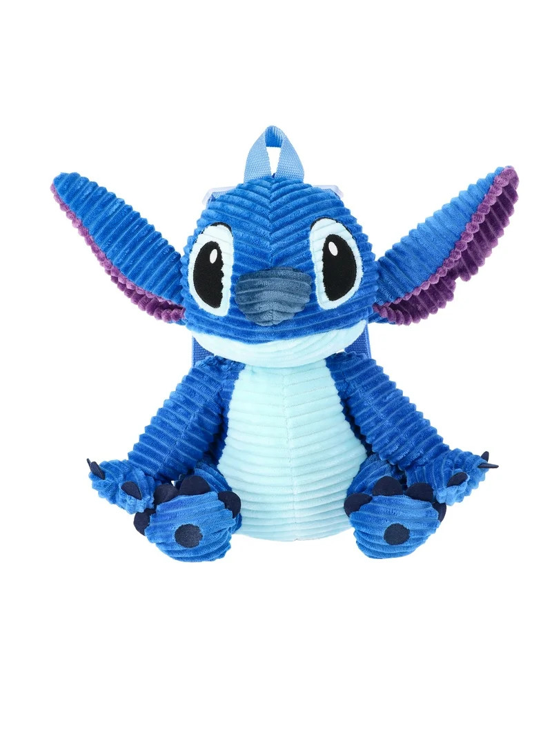 Disney Lilo and Stitch Kids Corduroy Plush Backpack, Blue | Walmart (US)