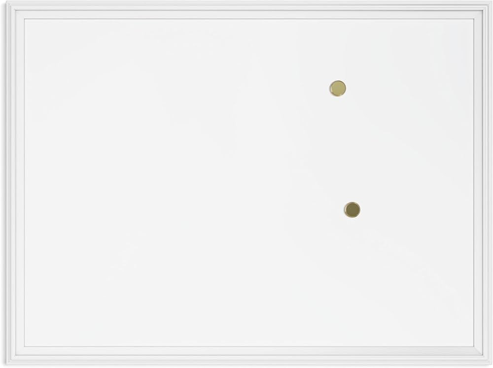 U Brands Farmhouse Magnetic Dry Erase Board, 40"x30", White Wood Style Frame, Includes 2 Magnets | Amazon (US)