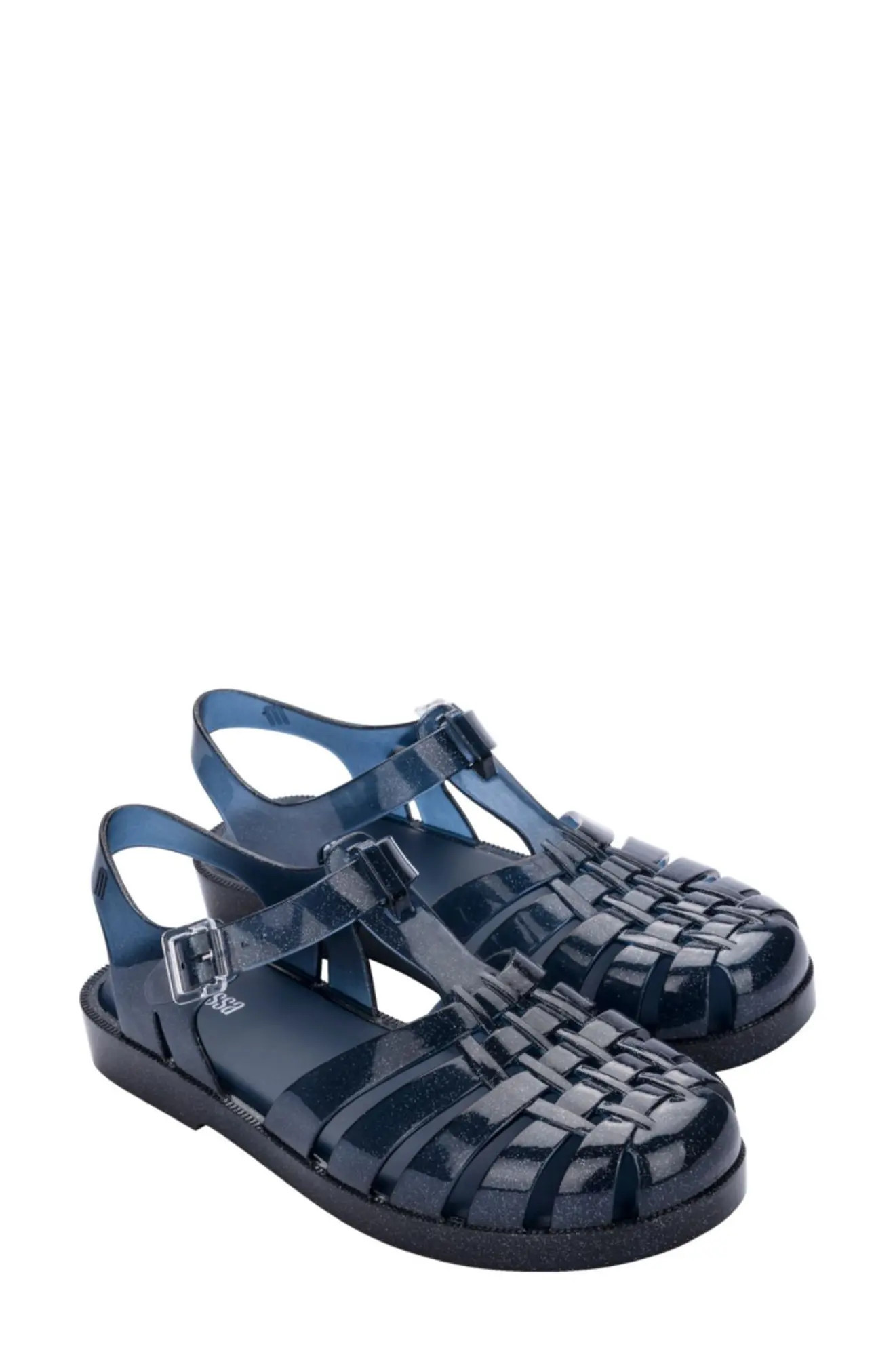 Melissa Possession Glitter Jelly Fisherman Sandal in Blue Glitter/Blue at Nordstrom, Size 5 | Nordstrom