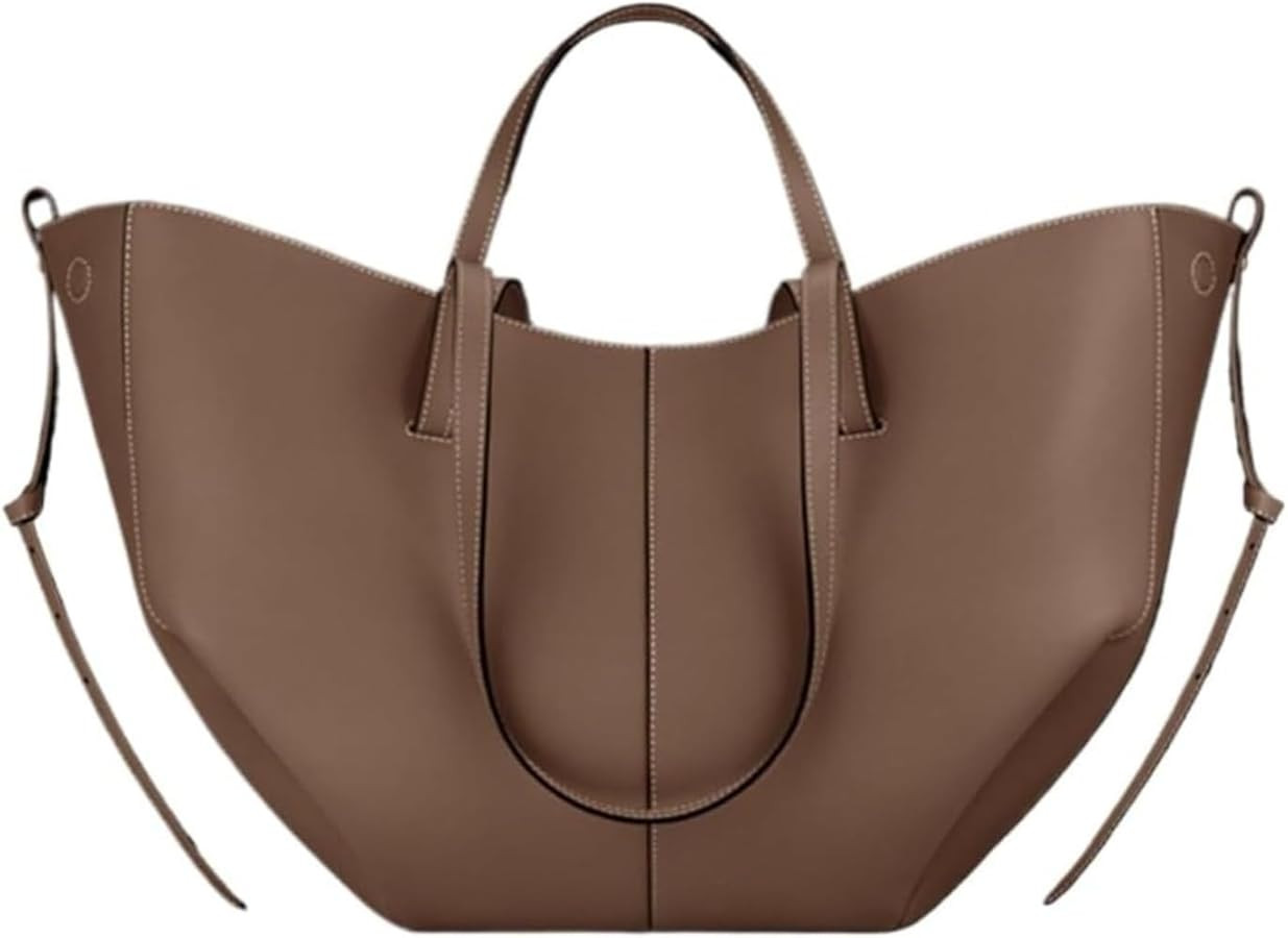 Wing Bag Cyme Cowhide Tote Women Bucket Handbag Premium Leather Lightweight Versatile Shoulder Ba... | Amazon (US)