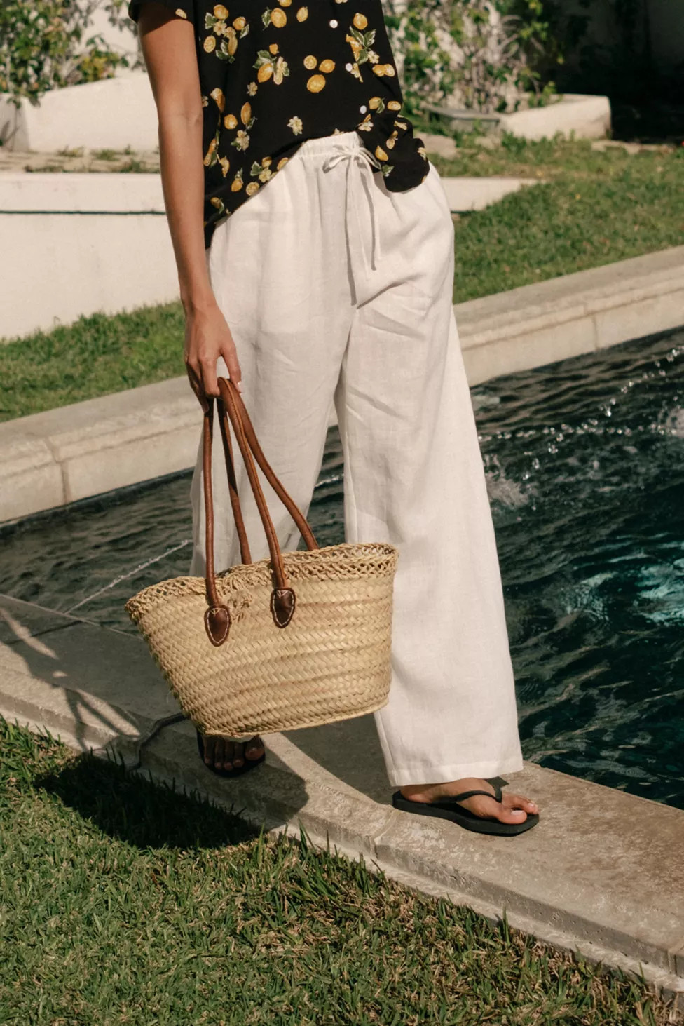 Whimsy + Row Kira Linen Drawstring Pant | Urban Outfitters (US and RoW)