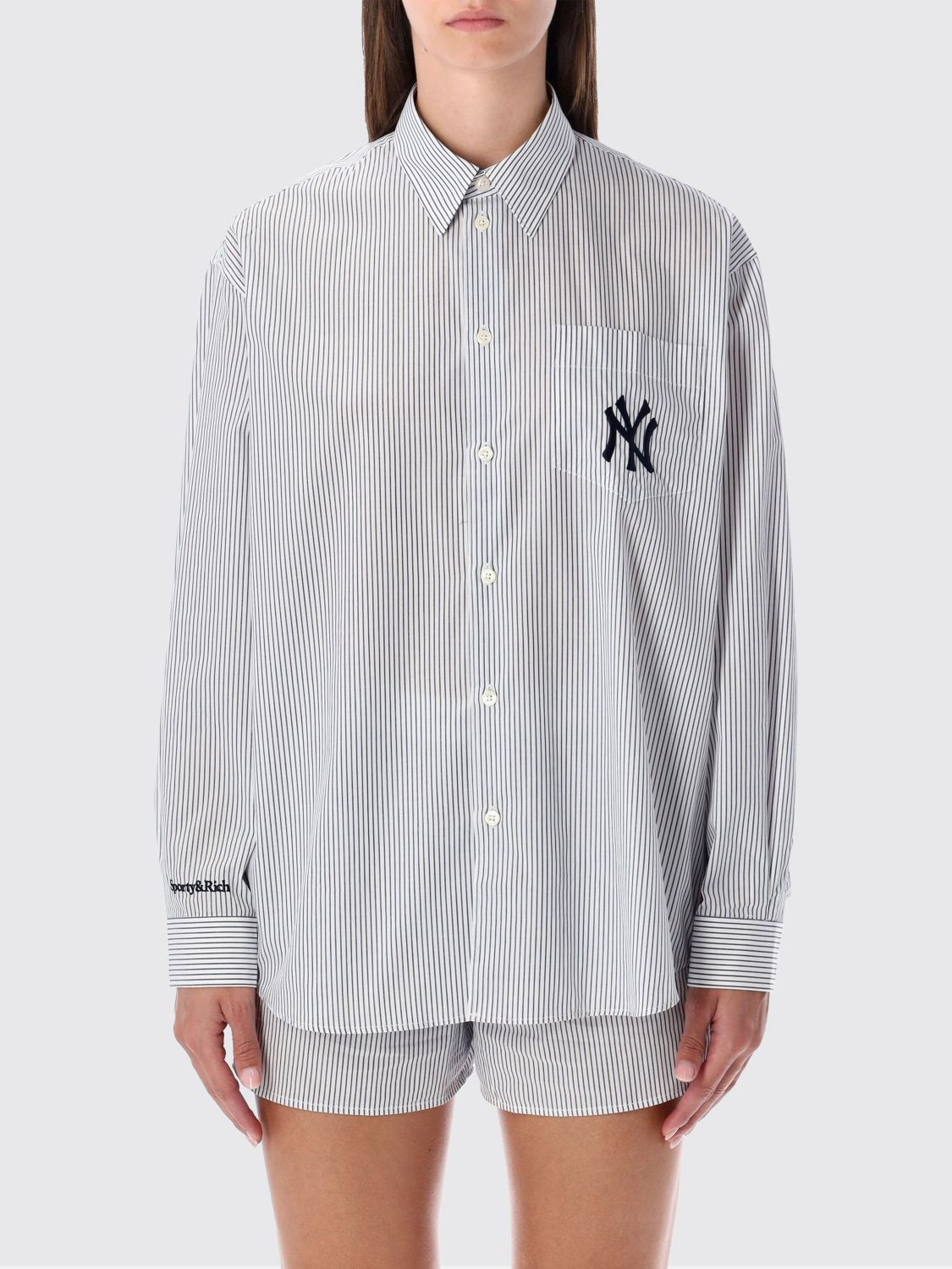 Shirt SPORTY & RICH Woman color Striped | Giglio.com - Global Italian fashion boutique