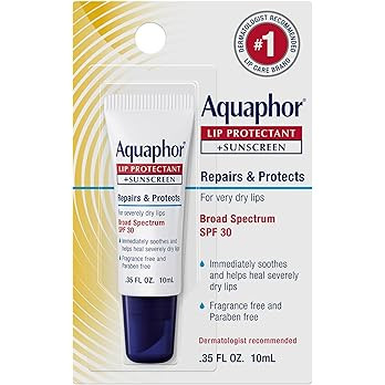 Aquaphor Lip Repair Lip Balm with Sunscreen, Lip Protectant, Lip Balm SPF 30, 0.35 Oz Tube | Amazon (US)