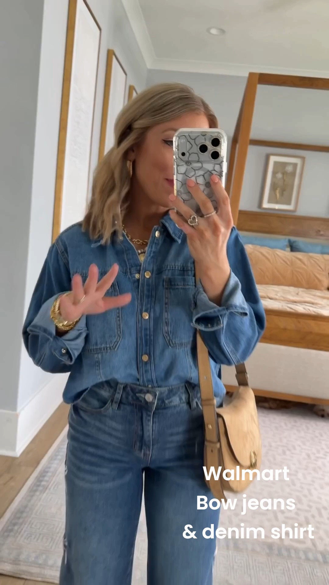 Denim on denim is having such a moment, and this Walmart outfit makes it so easy to wear! 💙 These adorable bow detail jeans are the statement piece your closet needs, and I paired them with the perfect denim button-down for an effortlessly put-together look. Finished it off with neutral accessories for a designer-inspired outfit at Walmart prices!

#WalmartFashion #WalmartStyle #WalmartFinds #DenimOnDenim #BowJeans #DenimStyle #AffordableFashion #OOTD #FallFashion #TransitionalStyle #StyleInspiration #BudgetFriendlyFashion #CasualChic #TrendingStyle #FashionFinds #EverydayOutfit #AffordableStyle #WalmartNewArrivals

#LTKootd #LTKPetite