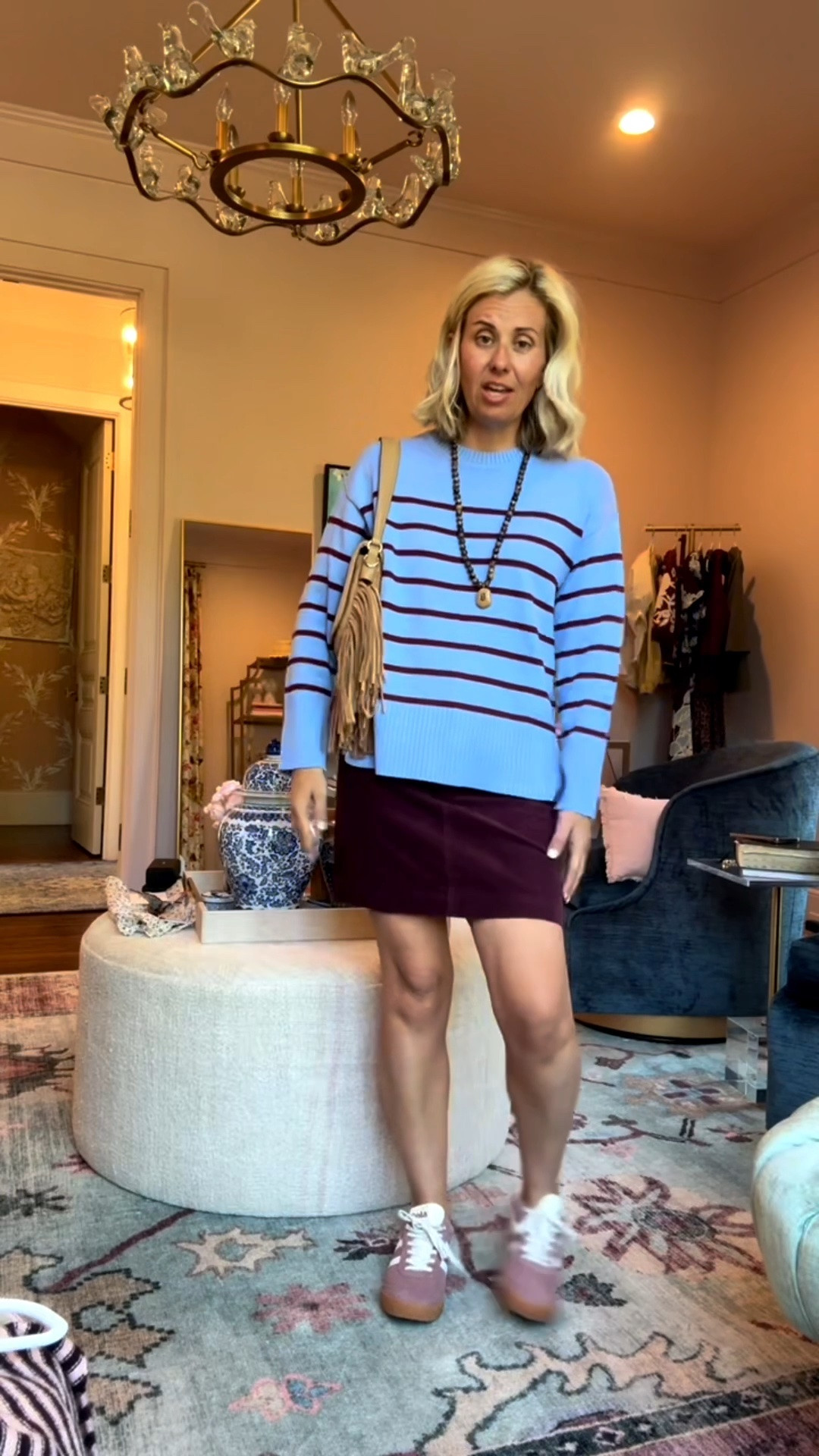 J.Crew Factory…..Everything at least 50% off with extra 20% off on orders $150+
Sizing:
Jacket - small 
Tee - xs
Ruti Pants - 4P
Sweaters - xs
Cord Skirt - 2
Cord Pants - 26P
Suede Dress - 2