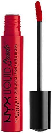 NYX PROFESSIONAL MAKEUP Liquid Suede Cream Lipstick - Kitten Heels (Bright Red) | Amazon (US)