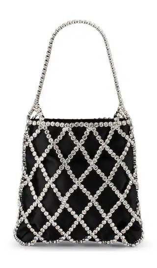 Kit Crystal Cage Bag in Black | Revolve Clothing (Global)