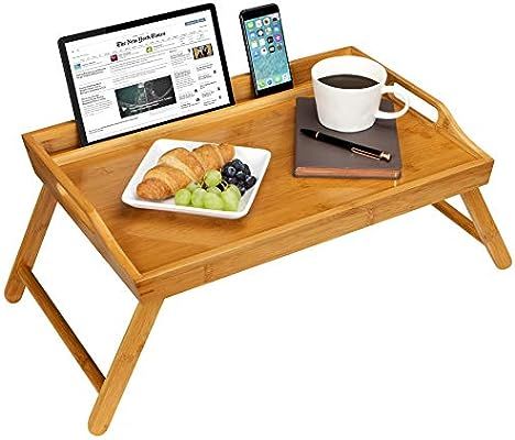 Rossie Home Media Bed Tray with Phone Holder - Fits up to 17.3 Inch Laptops and Most Tablets - Na... | Amazon (CA)