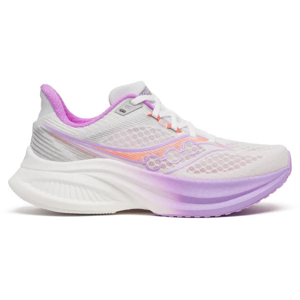 Women's Saucony Endorphin Speed 5 Running Shoes 9.5 Regular White/Crocus | Scheels Sports